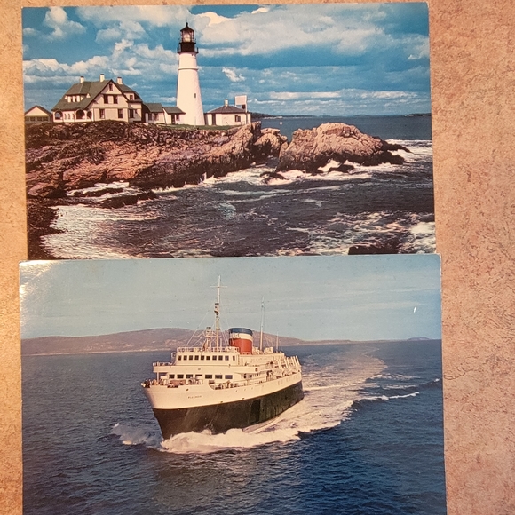 9 Vintage XL Postcards ~ New England ~ VT ~ NH ~ ME ~ Portland ~ Autumn~ Scenic - Picture 4 of 15